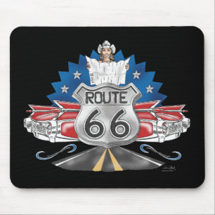 Alfombrilla De Ratón Vaquera Mousepad de la ruta 66