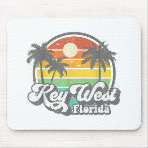 Alfombrilla De Ratón Vaquero de playa Vintage Key West Florida Keys Ret