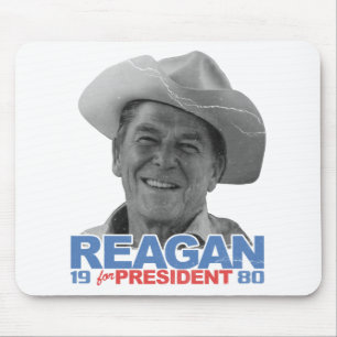 Alfombrilla De Ratón Vaquero el an o 80 de Reagan
