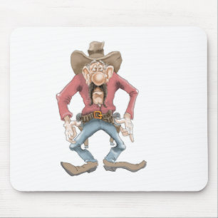 Alfombrilla De Ratón Vaquero listo para dibujar