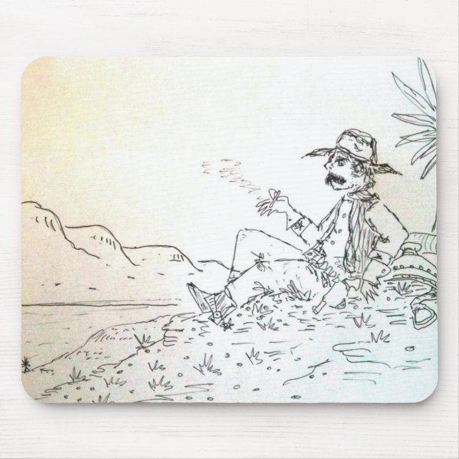 Alfombrilla De Ratón Vaquero Mousepad de Smokin (Frente)