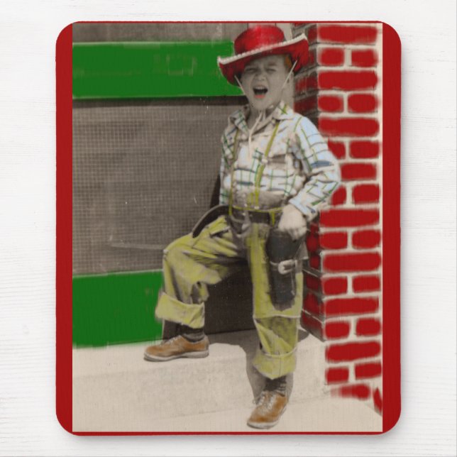 Alfombrilla De Ratón vaquero urbano (Frente)