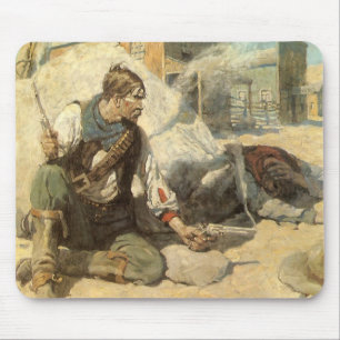 Alfombrilla De Ratón Vaqueros del Oeste Antiguos, Hopalong por NC Wyeth
