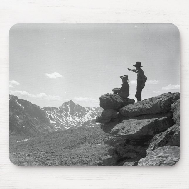 Alfombrilla De Ratón Vaqueros en un canto (Frente)