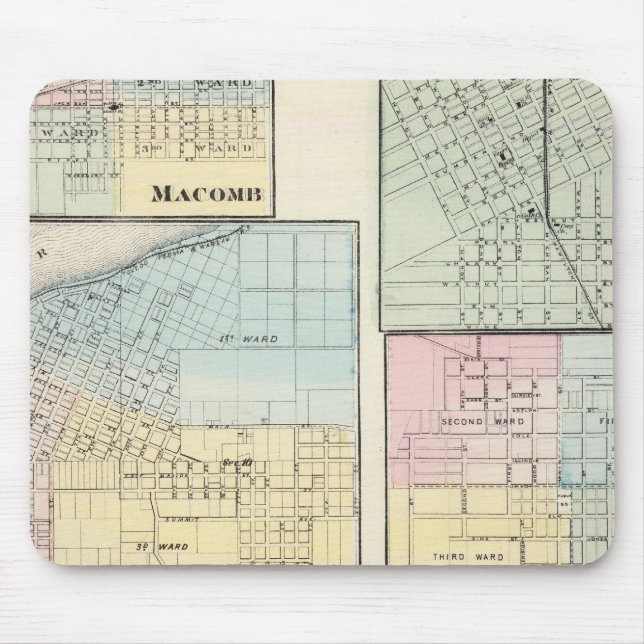 Alfombrilla De Ratón Varsovia, Macomb, Marshall, Cantón (Frente)