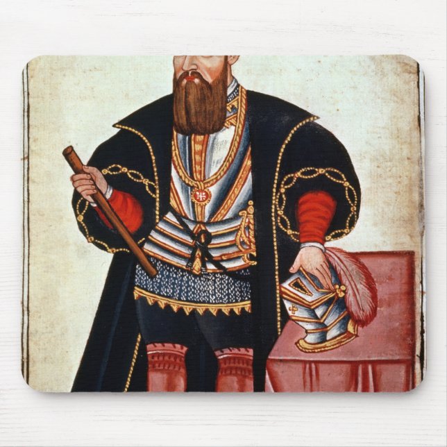 Alfombrilla De Ratón Vasco da Gama, ilustracion (Frente)