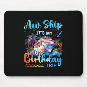 Alfombrilla De Ratón Vaya Barco Es Mi Viaje De Crucero De Cumpleaños Nú
