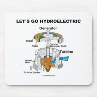 Alfombrilla De Ratón Vayamos hidroeléctricos (el generador de turbina)