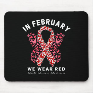 Alfombrilla De Ratón Ve Rojo En Febrero Conciencia Sobre La Enfermedad 