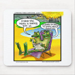 Alfombrilla De Ratón Vecinos nucleares (Ranas gemelas) Graciosos Regalo