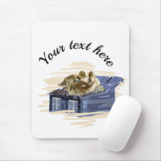 Alfombrilla De Ratón Vector duck family illustration