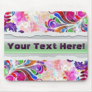 Alfombrilla De Ratón Vector Mousepad floral de la fantasía