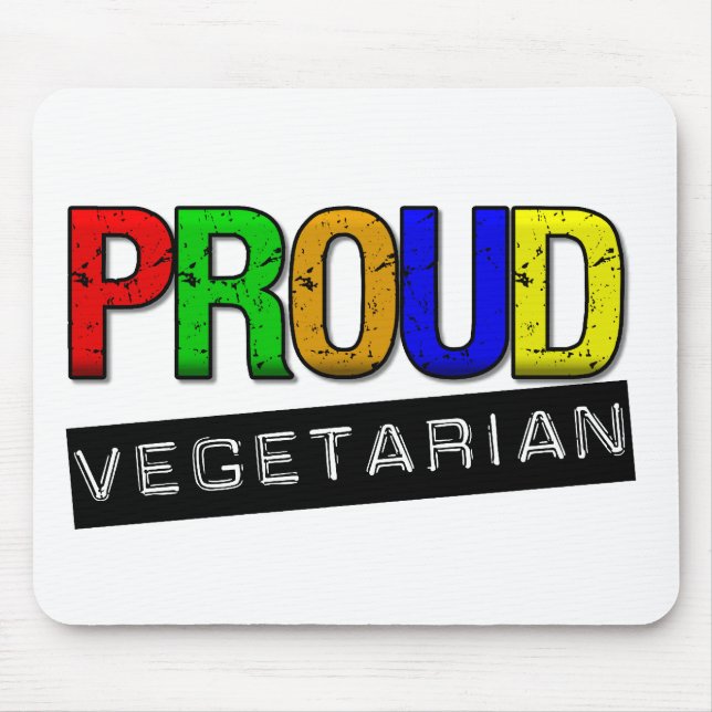 Alfombrilla De Ratón Vegetariano orgulloso (Frente)