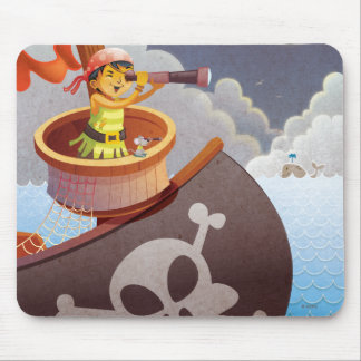 Alfombrilla De Ratón Vela con piratas