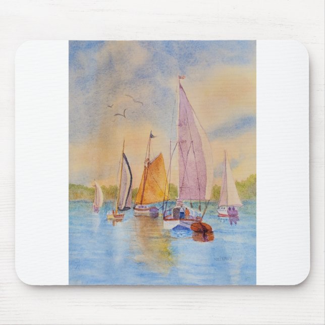 Alfombrilla De Ratón vela de atardecer (Frente)