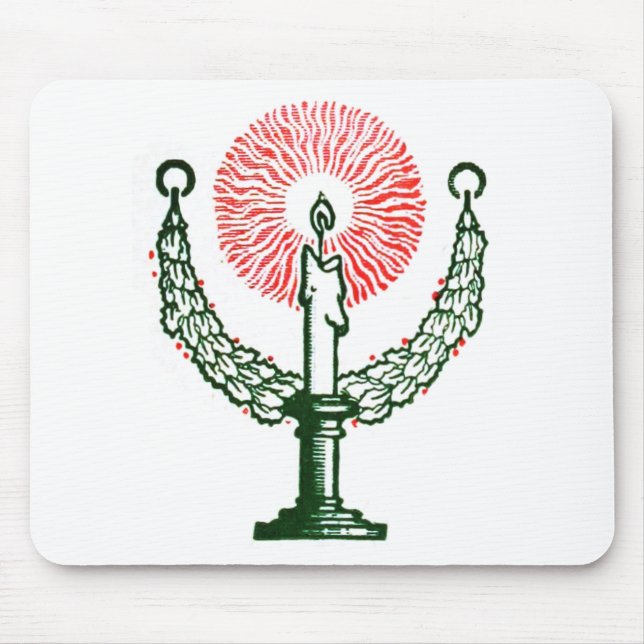 Alfombrilla De Ratón Vela tradicional de Navidades (Frente)