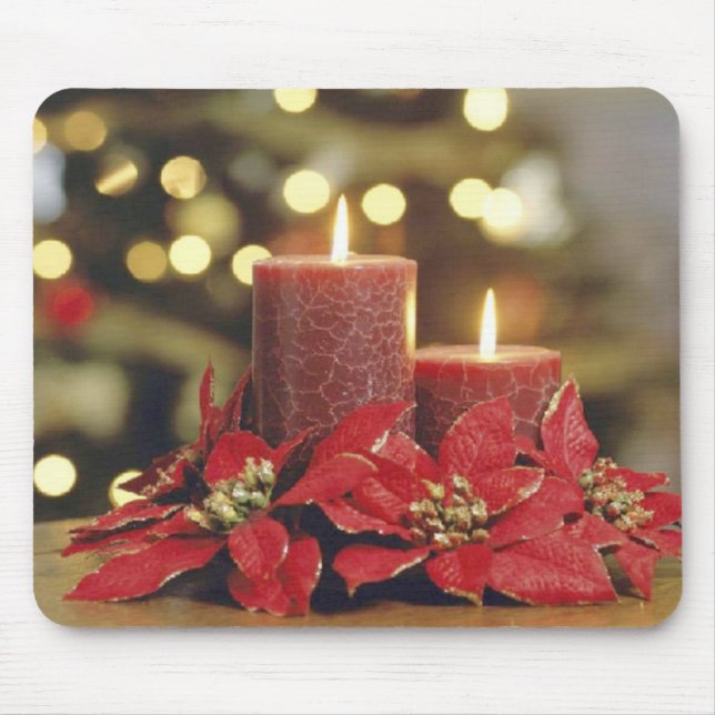 Alfombrilla De Ratón Velas del navidad (Frente)