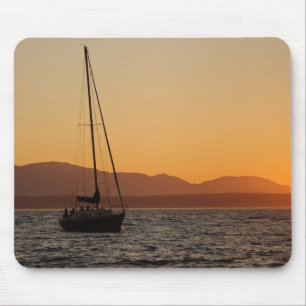 Alfombrilla De Ratón Velero al atardecer en el Puget Sound