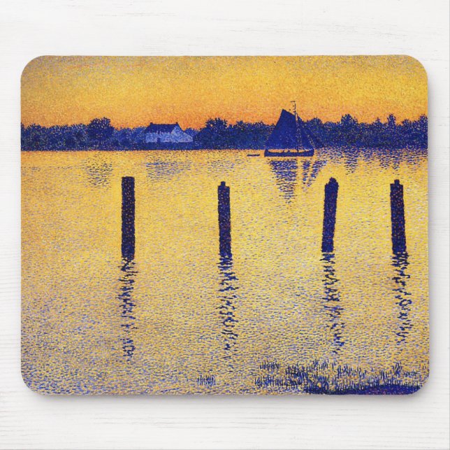 Alfombrilla De Ratón Veleros sobre el río Scheldt (Bélgica) (Frente)