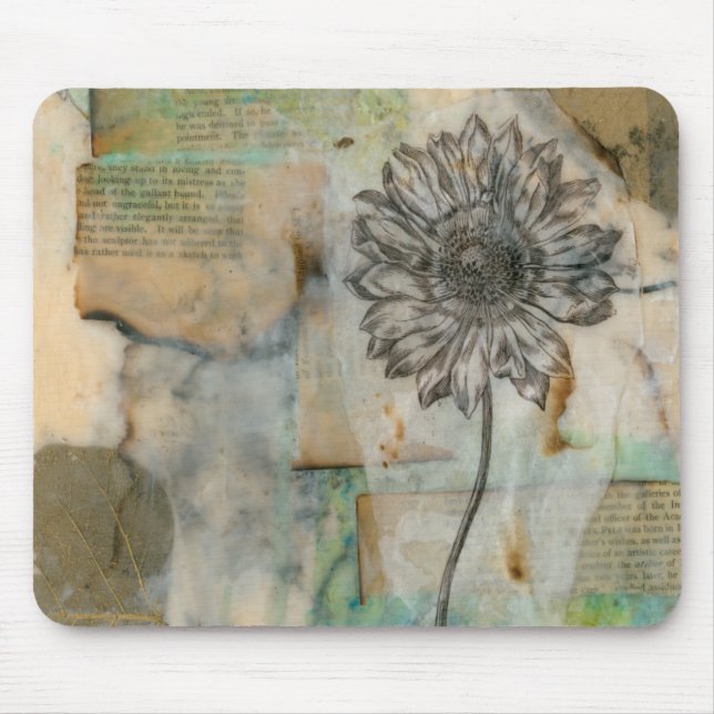 Alfombrilla De Ratón Vellum Floral I (Frente)