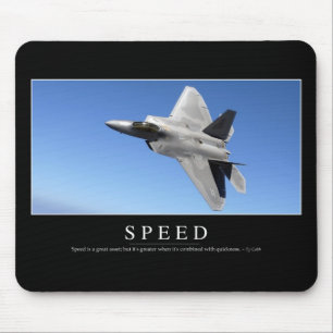 Alfombrilla De Ratón Velocidad: Cita inspiradora 2