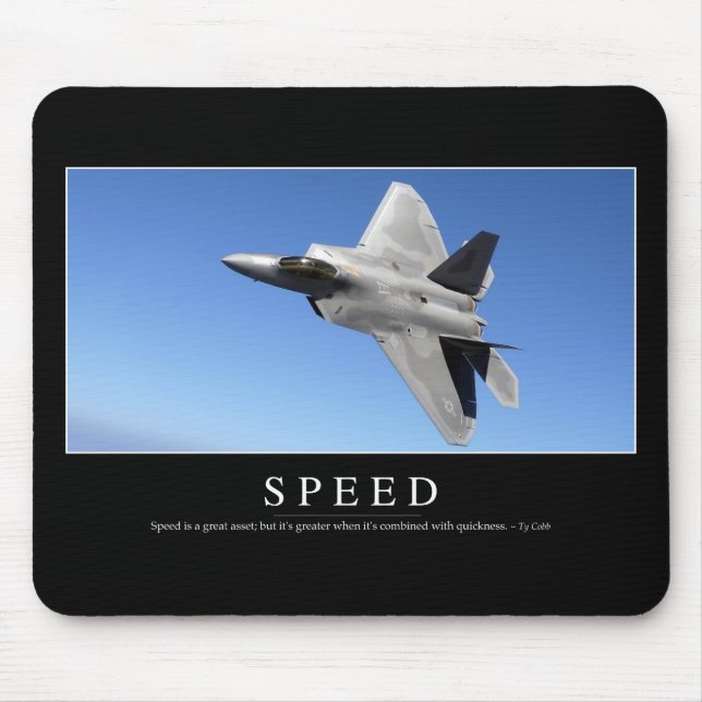 Alfombrilla De Ratón Velocidad: Inspirador presupuesto 2 (Frente)