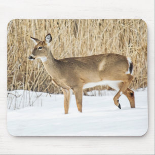 Alfombrilla De Ratón Venado en la nieve