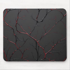 Alfombrilla De Ratón Venas negras y rojas