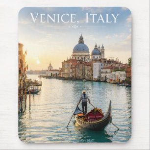 Alfombrilla De Ratón Venecia Italia Gran Canal góndola Atardecer
