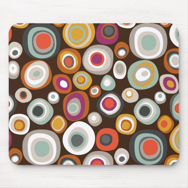 Alfombrilla De Ratón veneto boho spot chocolate (Frente)