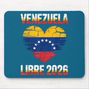 Alfombrilla De Ratón Venezuela Libre 2026 Bandera del Corazón de Venezu