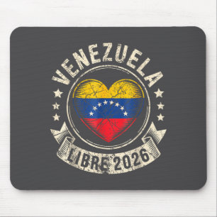 Alfombrilla De Ratón Venezuela Libre 2026 Bandera del Corazón de Venezu