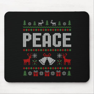 Alfombrilla De Ratón Vengo en paz, soy pareja de coincidencia Navidad