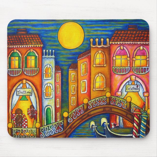 Alfombrilla De Ratón Venice Soiree Mousepad Por Lisa Lorenz (Frente)