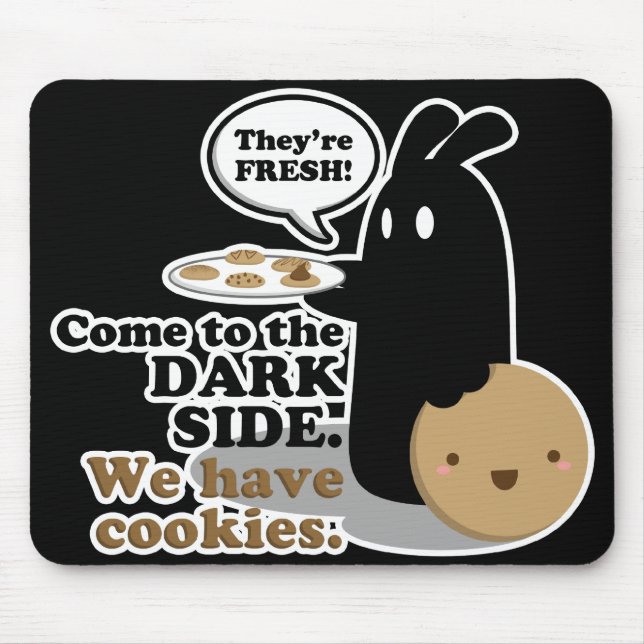 Alfombrilla De Ratón Venido al lado oscuro. Cojín de ratón - negro (Frente)