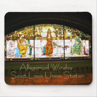 Alfombrilla De Ratón Ventana alegórica - estación de la unión de St.
