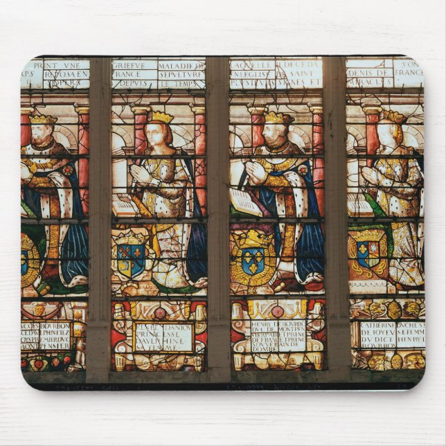 Alfombrilla De Ratón Ventana que representa a Francois de Borbón (Frente)