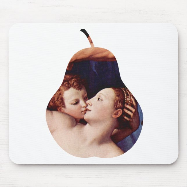 Alfombrilla De Ratón Venus Cupid Folly Time de Bronzino Mousepad (Frente)