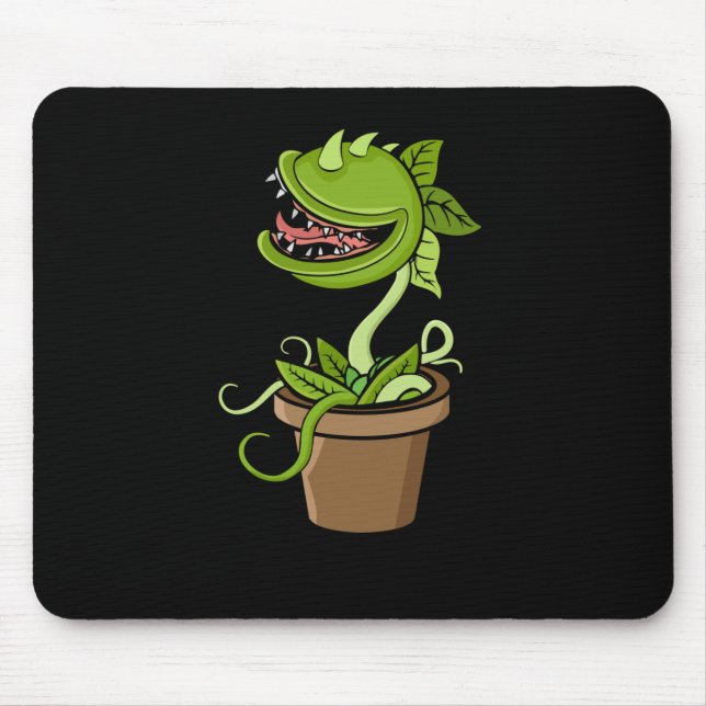 Alfombrilla De Ratón Venus Fly Trap Planta Regalo Hombres Plantas Carní (Frente)