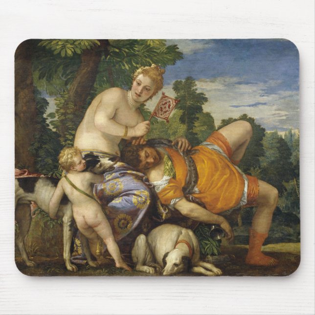 Alfombrilla De Ratón Venus y Adonis (por Paolo Veronese) (Frente)