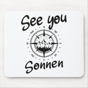 Alfombrilla De Ratón Ver Senderismo Sonnen Alemania Vacation Ski Comp