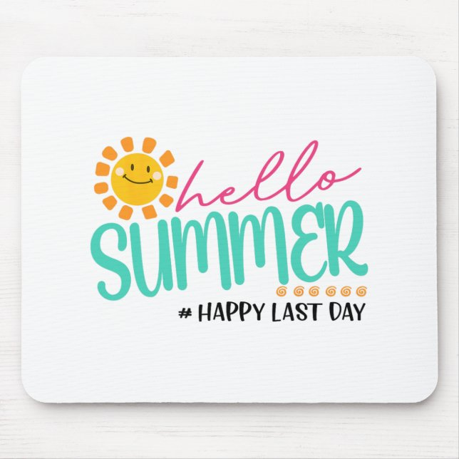 Alfombrilla De Ratón Verano feliz último día (Frente)