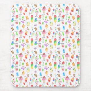 Alfombrilla De Ratón verano fresco- helado, piojos y bebida fría