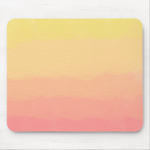 Alfombrilla De Ratón verano fresco puesta de sol naranja acuarelas de c