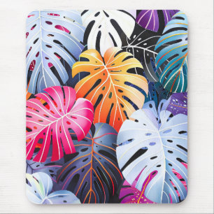 Alfombrilla De Ratón Verano tropical hojas de Monstera