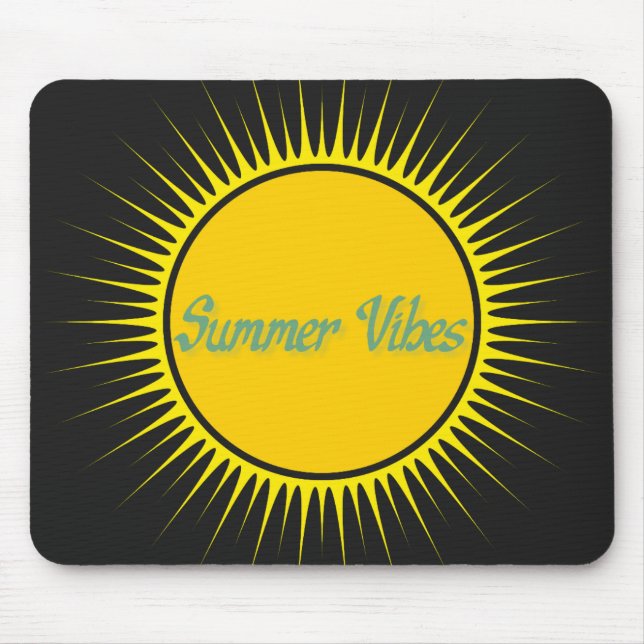 Alfombrilla De Ratón Verano Vibes Sunshine Mousepad (Frente)