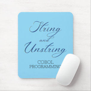 Alfombrilla De Ratón Verbo de programación Cobol String y Unstring
