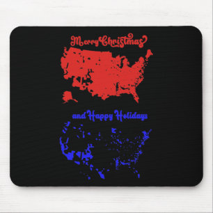 Alfombrilla De Ratón Verdadera Navidad en el mapa electoral de 2024 Tru