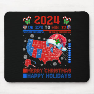 Alfombrilla De Ratón Verdadera Navidad en el mapa electoral de 2024 Tru
