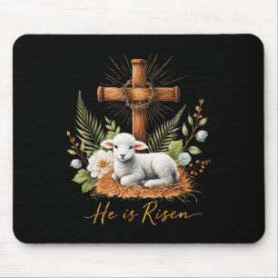 Alfombrilla De Ratón Verdadera Pascua, Es Corona De Cordero De Corteza